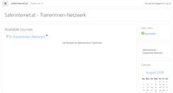 Desktop Screenshot of moodle.saferinternet.at